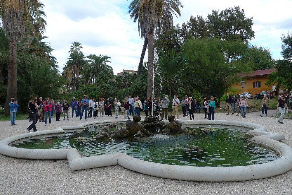 Fobntana dei Tritoni. Orto botanico Roma