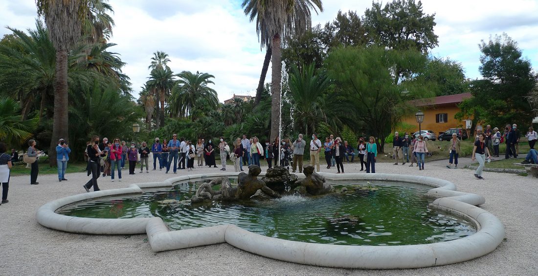 Fobntana dei Tritoni. Orto botanico Roma